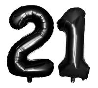 Amosfun Black Foil Balloons Jumbo Self-sealing Valve for Rope Linking Birthday Party Decoration Anniversary Supplies