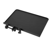 Amosfun Black Iron Sound Card Tray Microphone Stand Plates Adjustable Height Stable Metal Shelf Holder with Maximum Clamping Width 3cm for Office and Classroom Use