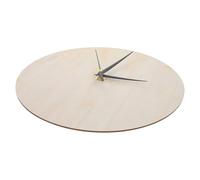 Amosfun Blank Wooden Clock Face 25Cm DIY Unfinished Wood Dial for Painting Craft Clock Making Kit Home Wall Decor Christmas Project for