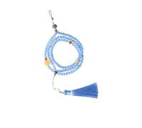 Amosfun Blue Crystal Phone Lanyard Lightweight Long Phone Strap with Neck Hanging Rope for Women, Easy to Attach and Detach, for Decoration and Key Ring Use