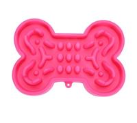 Amosfun Bone Shape Silicone Pet Slow Feeder Bowl for Dogs and Puppies Good Biting Resistance, Designed for Slow Feeding in Pet Supplies