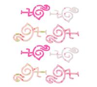 Amosfun Bookmarks Decorative Acrylic Flamingo-Shaped 8pcs and Does Not Damage Pages, Cute Animal-Shaped Memo Clips for Reading and Classroom Use Gift for Book Lovers and Students Gift