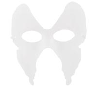Amosfun Boy Girl Paper Mache Butterfly, White Full Face Craft Base | Paper Pulp Build, Comfortable Fit Stays in Place, Easy DIY Painting for School Art Projects