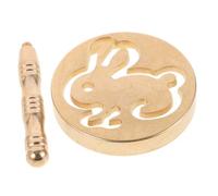 Amosfun Brass Incense Press Mold with Non-slip Handle DIY Incense Shaping Tool for Aromatherapy and Meditation Smooth Edges Labor-saving and Easy to Use