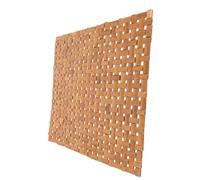 Amosfun Breathable Bamboo Seat Cushion Carbonized Outdoor Sitting Pad Square Design for Garden Chairs Tatami Mats Practical Decorative Accessory