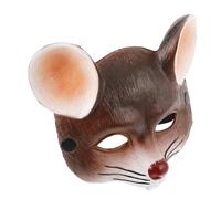 Amosfun Brown Mouse Carnival Mask Lightweight Halloween Masquerade Party Accessory for Adults and Women