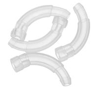 Amosfun BTE Hearing Aid Ear Hook Spare Parts 4pcs Plastic Tubing Coupler with Quick Tube Coupler for Hearing Aid Canal Maintenance and Repair
