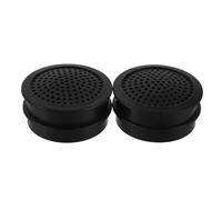 Amosfun Car Audio Speaker Grill Covers for Automotive Audio System with Aesthetic Enhancement 4pcs Black Protective Mesh Material for Car Subwoofer and