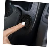 Amosfun Car Starter Button Cover Black Automotive Ignition Switch Protector Stylish Decorative Engine Push Start Button Shield for Interior Upgrade
