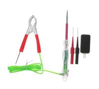 Amosfun Car Voltage Tester Set Multifunctional Automotive Test Pen for Circuit Detection and Polarity Discrimination Includes Alligator Clamp and LED Light for Easy Testing