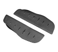 Amosfun Carbon Fiber Pattern Car Rearview Mirror Rain Eyebrow Visor, 1 Pair Side Mirror Rain Guards Airflow Design for Wind Noise Reduction and Weather Protection