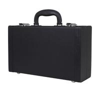 Amosfun Case Black Clarinet Shock Comfortable Resistance with and Leather Hand Grip Replacement Clarinet Storage Container with Four Bottom Nails, Simple and Elegant Appearance