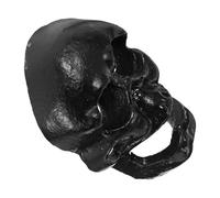 Amosfun Cast Iron Skull Shape Wall Mounted Bottle Opener Retro Bar Beer Soda Opener Decorative Home Wall Mount for Bars