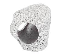 Amosfun Ceramic Aquarium Shelter Grey Hideout Stone for Fish and Shrimp Breeding Versatile Hiding House for Fish Tank Spawning Cave Ornament for Aquascaping and Stress Relief