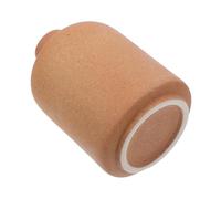 Amosfun Ceramic Flower Vase Frosted Small Round Vase Rustic Brown and Black Speckle Finish Nordic Vintage Home Décor Tabletop Holder for Indoor Floral Arrangements