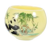Amosfun Ceramic Panda Teacup, Portable Compact Chinese Style Teaware, Household Drinking Cup for Entertaining Family or Guests, Restaurant Use, Tea Mug