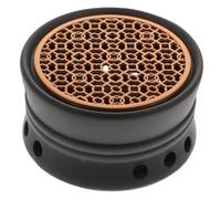Amosfun Ceramic Tea Warmer with Non-slip Base Retro Candle Heater for Teapots Handmade Black Porcelain for Home and Office Tea Lovers Random Color
