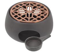 Amosfun Ceramic Teapot Warmer with Stove and Candle Base Japanese Style Tea Heater for Home Use Handmade Tea Warmer