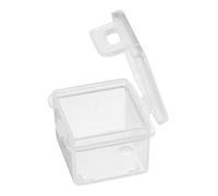 Amosfun Cheese Storage Container with Flip-cover Versatile Mini Square Box for Fridge Fresh-keeping Cheese Slice Organizer for Kitchen and Food Storage