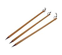 Amosfun Chinese Calligraphy Brush Pens Set 3Pcs Bamboo Watercolor Ink Brushes for Beginners Practicing Manuscript Writing and Calligraphy Art