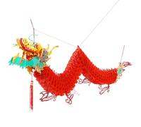 Amosfun Chinese New Year Dragon Garland 1.5M Plastic Hanging Lantern - Rainproof for Ceiling, Door & Window Decoration - for Spring Festival, Lunar New Year Party, Home & Garden