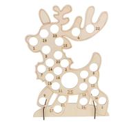Amosfun Christmas Chocolates Advent Calendar Chocolate Holder Magical Christmas Countdown Wooden Tabletop Calendar Decoration