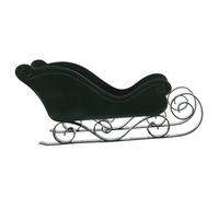 Amosfun Christmas Mini Sleigh Decoration Christmas Theme Table Ornament Xmas Party Supply Festive Candy Sleigh with Red and Green Design for Holiday Home Decor