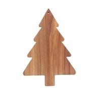 Amosfun Christmas Tree Charcuterie Board, 38x24cm Wooden Tree-Shaped Cutting Board, Holiday Food Serving Platter for Cheese, Desserts, Snacks, Christmas Kitchen Decoration
