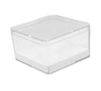 Amosfun Clear Small Insect Display Case with Drop-resistant Transparent Pinning Specimen Box for Entomology Hobbyists and Mineral Showcases Elegant Miniature Collection Storage