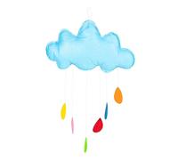 Amosfun Cloud Raindrop Pendant Cloth Kids Room Wall Hanging Decor Clouds Raindrop Adorn Random Color