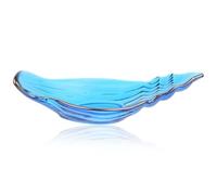 Amosfun Conch Shape Glass Plate Resistant Oven 7.48x4.61x1.97in Creative Ocean Theme Party Use Safe Food Display Dish