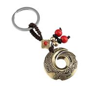 Amosfun Copper Hanging Key Chain Luck Chinese Pendant Chinese-style Delicate High-grade Copper Material Decorative Portable Unique Design for Family and Friends to Decorate Your Keys Or