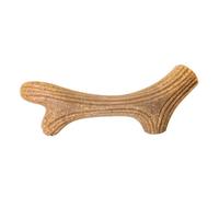 Amosfun Creative Khaki Wood Antler Shape Pet Teething Puppy Chew for Gum Health and Kills Boredom Gift for Friends Or Family Who Owns A Dog
