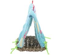 Amosfun Creative Parrot Tent Woven from Plush Triangle Shape for Comfortable Rest Nest, for Birds and Parrots to Relax and Decorate Your Living Space Color Assorted style