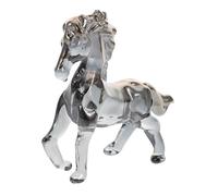 Amosfun Crystal Horse Figurine Realistic Horse Statue for Home Office Decor Elegant Collectible Art Sculpture and Special Occasions