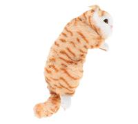 Amosfun Cute Cat Plush Pendant Adorable Lying Cat Ornament for Car Motorcycle Bicycle Unique Vehicle Accessory Easy to Install Key Decoration