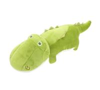 Amosfun Cute Crocodile Plush Hugging Pillow 35cm Soft Stuffed with Down Cotton Filling, Weighted Throw Pillow Doll for, Sofa Ornament and Sleep Companion in Army Green