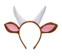 Amosfun Cute Goat Costume Headband for Children - Cartoon Animal Headband for Cosplay Halloween Party and Photo Shoots