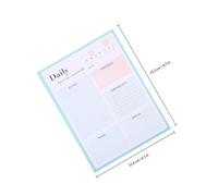 Amosfun Daily Planner to Do List Planner 7x9 Inch Weekly Planning Portable Two-side Offset Paper Sl fficient Design for Work Office