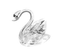 Amosfun Decorative Crystal Swan Ornament for Home and Office Premium Quality Table Decor Elegant Housewarming Multi Purpose Party Ornament Stylish Centerpiece for Weddings and Celebrations