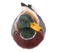 Amosfun Decorative Touch Sculpture Decor Smooth Floating Duck with Resin Surface , Safe to Decorations for Ornaments Pond Outdoor Garden Yard