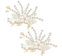 Amosfun Detachable Metal Wedding Shoe Buckles for Bride 1 Pair Delicate Shoe Ornament Clips for Wedding and Party