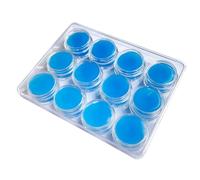 Amosfun Diamond Drawing Glue Set 12Pcs with Blue Rhinestone Putty for DIY Diamond Art Painting Storage Box Included