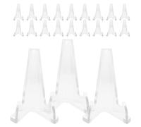 Amosfun Display Stands Small Easel Holders for 25pcs with Large Stable Structure , Easy Maintenance Challenge Medals , Pocket Watches on Table Or Exhibition Hall