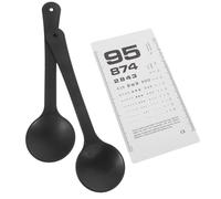 Amosfun Distance Eye Chart Vision Test Kit with Handheld Occluder for Presbyopia Assessment Double Sided Neutral Patches Accurate Foot Visual Acuity Measurement Suitable for Eyeglass