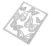 Amosfun DIY Cutting Die Scrapbook Cutting Dies for Silver Carbon Steel Butterflies Shaped Photo Frame Decoration Craft Cultivating Hands-on Ability