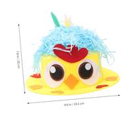 Amosfun DIY Easter Bonnet Kit for Boys and Non Woven Craft with Cute Chick and Accessories Creative Handmade Hat for Easter Party and Thanksgiving Celebration