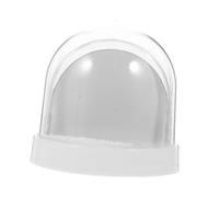 Amosfun DIY Snow Globe Photo Frame with White Base, Mini Snowglobe Picture Display Insert, Handmade Sublimation Material for Christmas and Home Décor, with Random Glitter Random Color