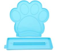Amosfun Dog Paw Silicone Photo Frame Mold with Base for DIY Resin Casting Epoxy Paw Print Craft Mold for Handmade Keepsakes
