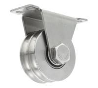 Amosfun Double Pulley Blocks, Stainless Steel Pulley Wheel, Silent Load Bearing Rope Wheel for Material Handling Products Pulling and Lifting